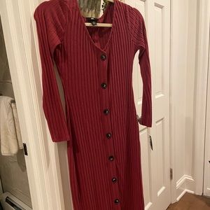 Maroon Sweater Dress NWT